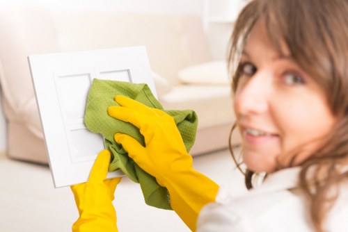 Bathroom deep clean during move out cleaning in Marylebone